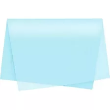 Papel Seda Azul Bebe 50x70 - 100 Folhas Melhor Qualidade