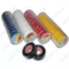 100 Rollos Cinta Aisladora Halogen De 10 Mts Pvc