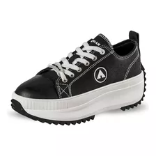 Tenis Casual Airwalk Para Mujer Urbano Textil Negro