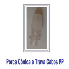 Cx 120 Porcas Cônicas E Trava Cabos Cristal Pp M10