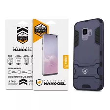Kit Capa Armor E Película Nano Gel Dupla Galaxy S9 - Gshield