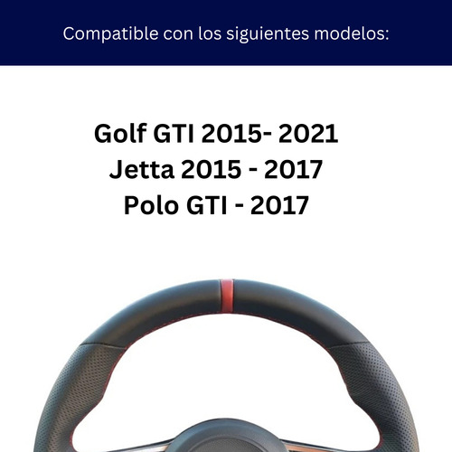 Funda Cubre Volante Para Vw Golf Jetta Polo Gti Gli 2015/21 Foto 8