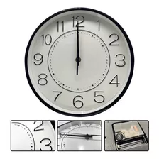 Relógio De Parede Preciso Sala Cozinha Grande Luatek Zb-3003 Cor Da Estrutura Preto Cor Do Fundo Preto