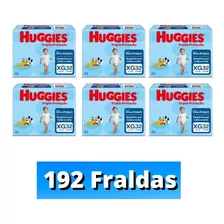 Fraldas Huggies Tripla Proteção Xg 32 u Kit 6 Pacotes 192 Fr