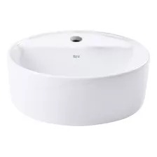 Pileta Roca Optica Plus Redonda Ø37cm Apoyo 1 Agujero Blanco