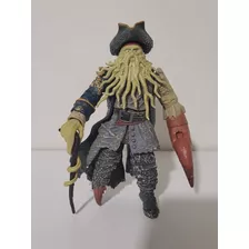 Boneco Capitão Davy Jones Piratas Caribe Disney Zizzle 18cm