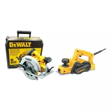 Kit Dewalt Sierra Circular 1800 W + Cepillo Eléctrico 550 W