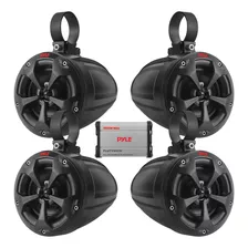 Pyle Waterproof Off-road Speakers With Amplifier 4inch 1500w