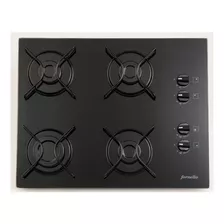 Fogão Cooktop 4 Bocas Fornello Para Gás Encanado (gn) Cor Preto 110v/220v