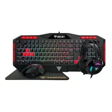 Kit Gamer Gamdias Teclado + Mouse + Headset +pad Poseidon M2