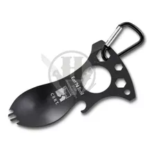 Cuchara Crkt Tool Compact Negro Multitool Camping Cubierto