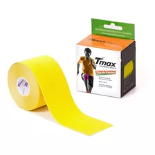 Fita Adesiva Tmax Bandagem Funcional Elástica Fisioterapia Cor Amarelo