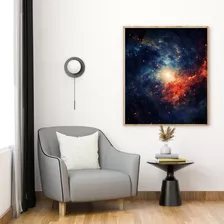 Quadro Decorativo Grande Sala Quarto 90x60 Galáxia Mágica