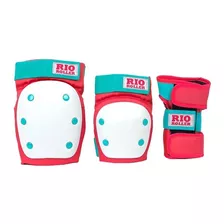 Set De Protecciones Rio Tripack Red Mint Skate Patines