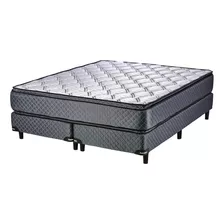 Sommier Sommier Suavestar Centuria Pro Súper Queen De 200cmx160cm Gris Con Base Dividida