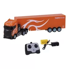Caminhão Controle Remoto Truck Service 1:16 Laranja - Cks