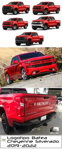 Letras Logotipo Tapa Batea Chevrolet Silverado Custom2022-23 Foto 6