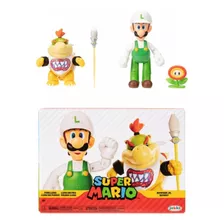 Figuras Súper Mario Bros Luigi Y Bowser Junior Original 