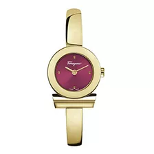 Reloj De Salvatore Ferragamo Gancino Mujeres Pulsera Suizo-c