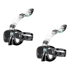 Juego De 2 Máscaras De Buceo Plegables Con Sistema Dry Top,