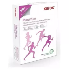 Papel Bond Xerox Marathon Blanco 70 Gramos Carta 500 Hojas