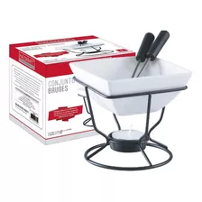 Conjunto Aparelho Kit Fondue C/5 Peças Chocolate E Queijo