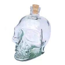 Garrafa Vidro Cranio Caveira 700ml Bar Bebidas Motoqueiros