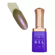 Esmalte Piu Bella Em Gel Cor Metálico Magnético Lilás Gp-44