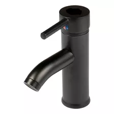 Canilla Mono Bl161a Negro Lavatorio Baño Alta Pico 10cm 