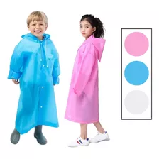 Capa De Chuva Infantil Com Capuz Impermeável Meninos Meninas