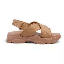 Huarache Dama Mujer Chunky Tiras Ligera Ajustable Plataforma