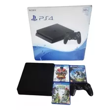 Vídeo Game Sony Playstation 4 Slim 500gb Cuh-2006a Jet Black