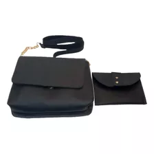 Kit Bolsa Mini Feminina Alça E Corrente