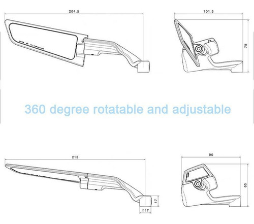 Espejo Retrovisor De Ala Cnc Para Speed Triple 1200rr/1200rs Foto 2