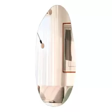 Espelho Orgânico Decorativo Lapidado 100x40 Grande Cor Da Moldura Sem Moldura