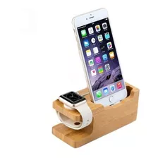 Soporte Base Alloet De Madera Compatible Con Apple Watch 