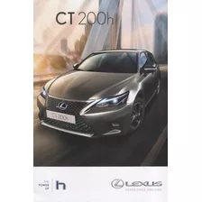 Folder Catálogo Folheto Prospecto Lexus Ct 200h (lx001)