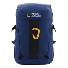 Mochila P/cualquier Expedición Azul National Geographic Diseño De La Tela Liso