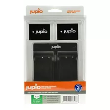 Jupio Pair Of Np-w126s Batteries & Usb Dual Charger Value Pa