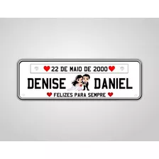 Placa De Noiva / Casamento Para Carro Pvc 