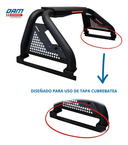 Roll Bar Ford Lobo F-150 2015 A 2024 Con Luz De Freno Batea Foto 3