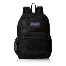 Jansport Mochila De Malla Ecológica Negra, 17 X 12.5 X 6 P.