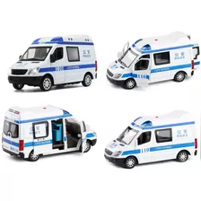 Ambulancia Mercedes Benz Policia Luces Sonido Escala 1/32 