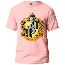 Camiseta De Algodão Hufflepuff Hogwarts Lufa-lufa Masculino