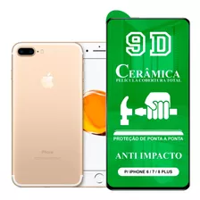 Película P/ iPhone 6 7 8 Plus - 9d Cerâmica Resistente