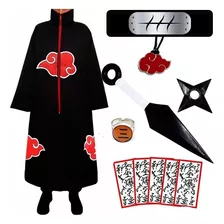 Kit Manto Akatsuki Hidan Cosplay Anime Naruto Infantil 