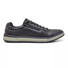 Sapatenis Tenis Masculino Couro Legitimo Ziper Lateral