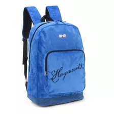 Mochila Peluciada Harry Potter Azul Hogwarts Oficial