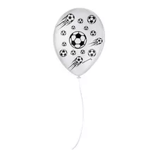 Balão Latex Bexiga Bola De Futebol - Pct 25 Balões