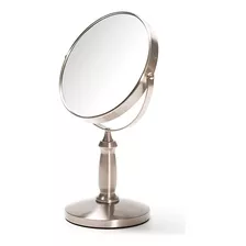 Espejo De Mesa Niquelado 2 Caras 34,5×14cm Rotacion 360º